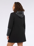Coat with shiny fabric details image number 1