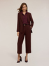 Cropped crepe trousers image number 3