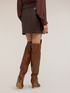 Coated fabric miniskirt image number 1
