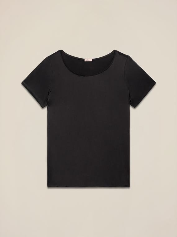 Camiseta de raso mezcla de viscosa