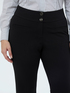 Pantaloni Flare in tessuto stretch image number 3