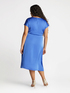 Satin dress with draping image number 2