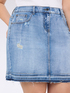Minigonna in denim effetto used image number 3