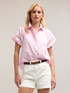 Camicia a righe con maniche ricamate image number 0
