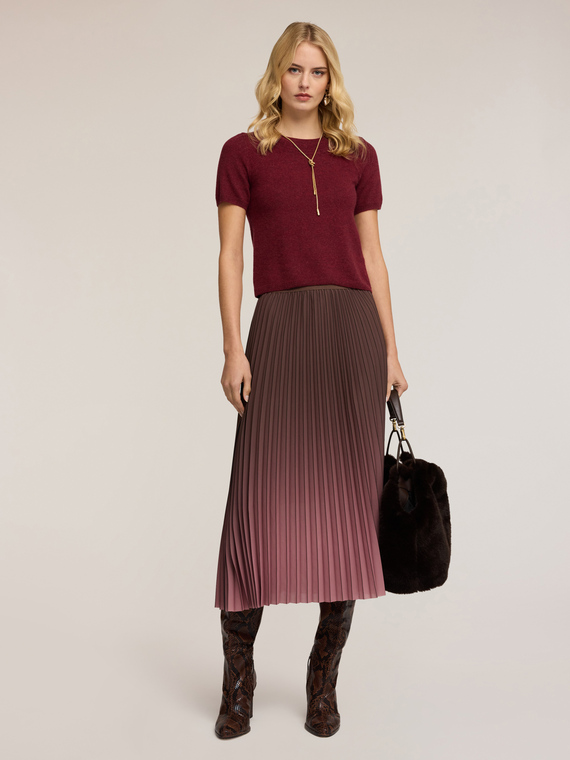 Pull manches courtes en cachemire