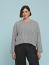 Maglia girocollo a trecce image number 0