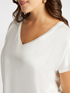 T-shirt in raso e jersey image number 3