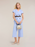 Cropped cotton blend canvas trousers image number 0