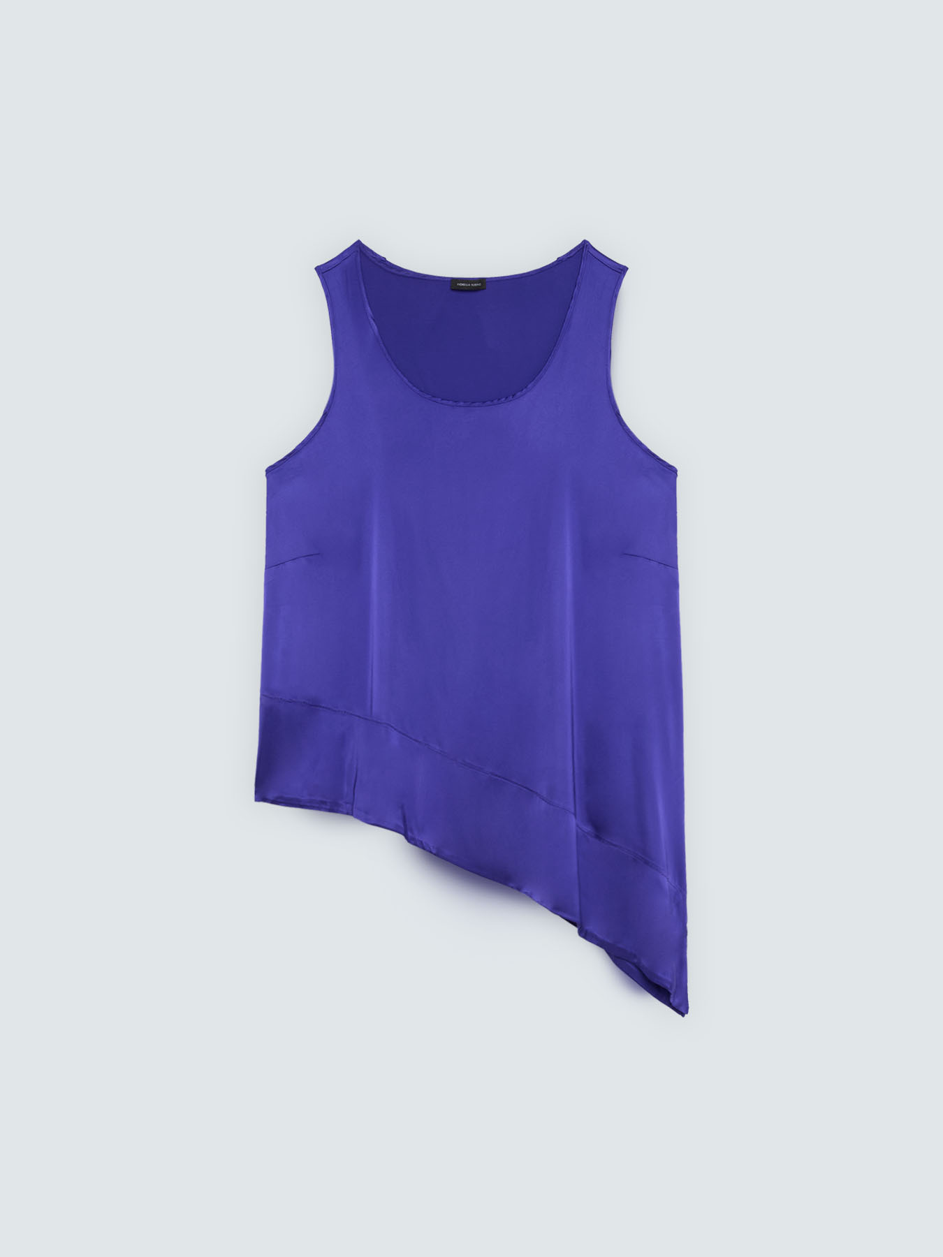 Satintop mit asymmetrischem Saum image number 4