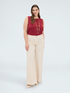 Wide Leg Trousers in lightweight cotton image number 0