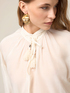 Silk blend muslin blouse image number 2