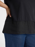 T-shirt boxy in cotone e lino image number 3