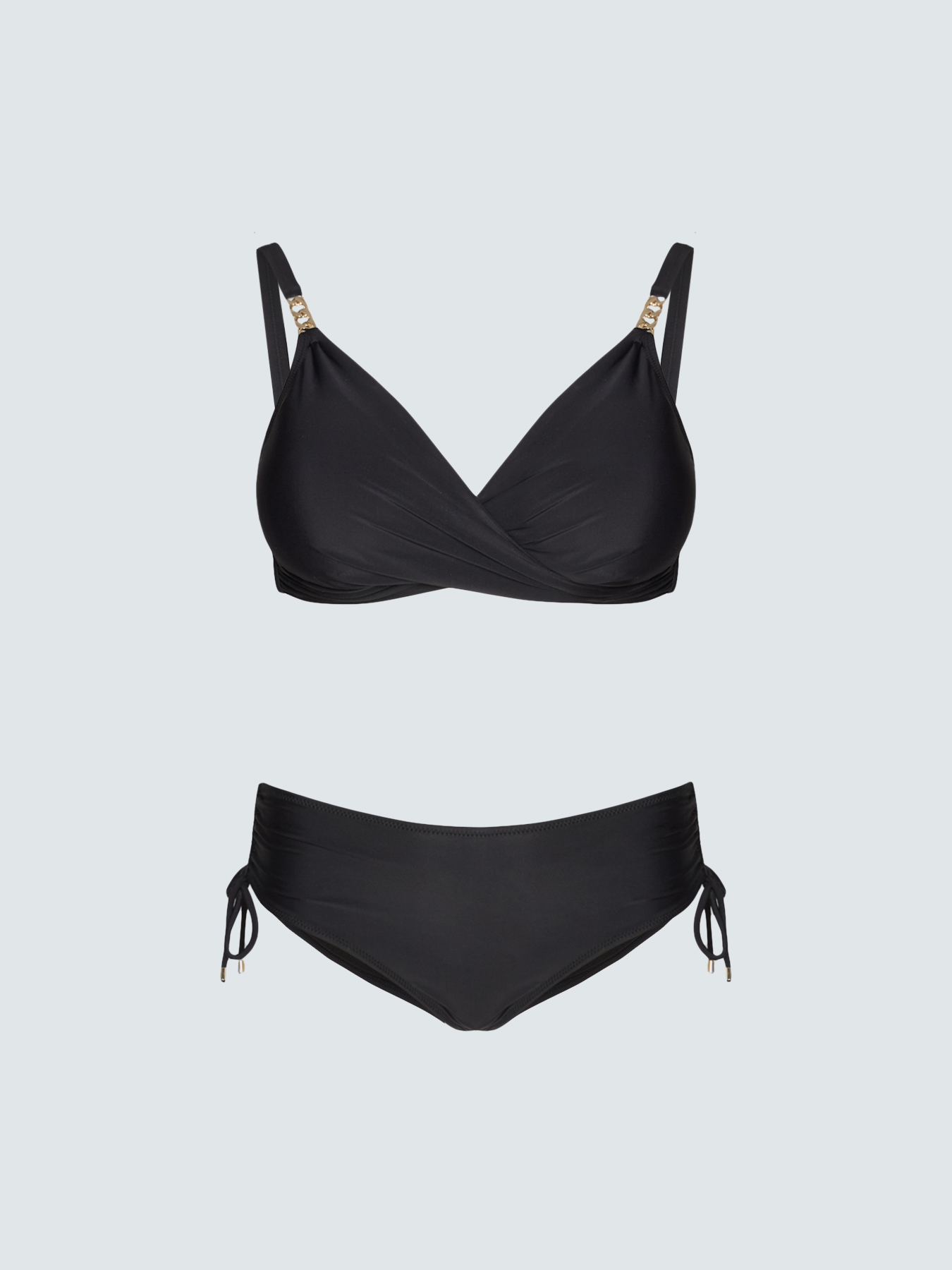 Gekreuzter Bikini mit Schmuckdetail image number 1