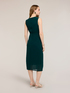 Georgette sheath dress with draping image number 1
