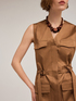Robe style saharienne en satin image number 3