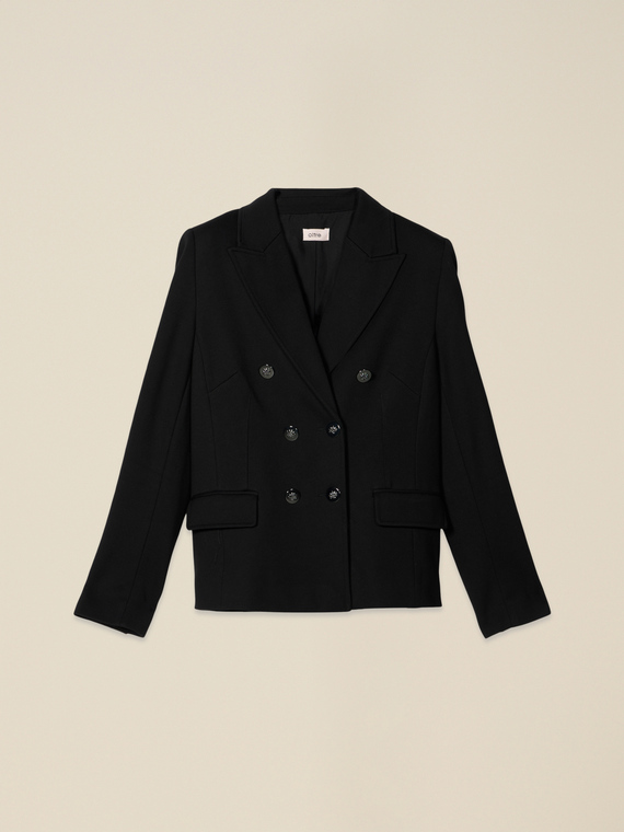 Blazer doppiopetto in punto milano