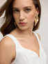 Bustier top in linen lyocell blend image number 2