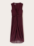 Georgette sheath dress with draping image number 4