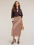 Satin midiskirt image number 0