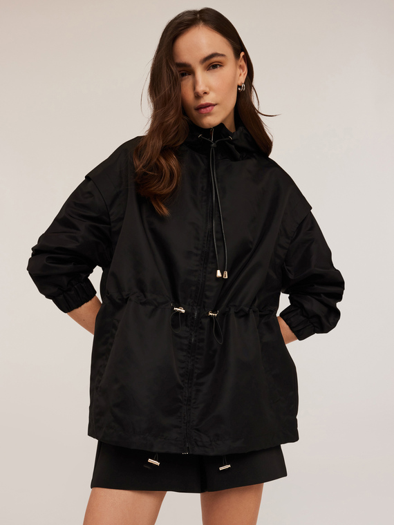 Parka en nylon avec cordon de serrage