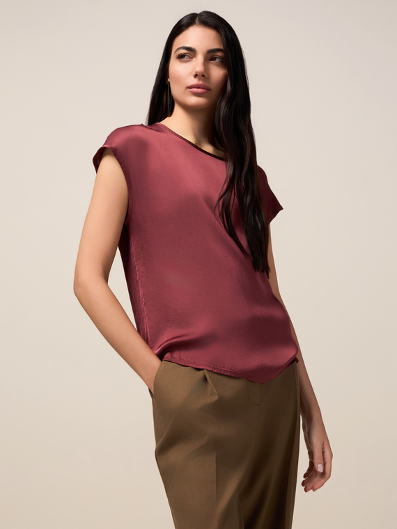 Viscose satin blouse