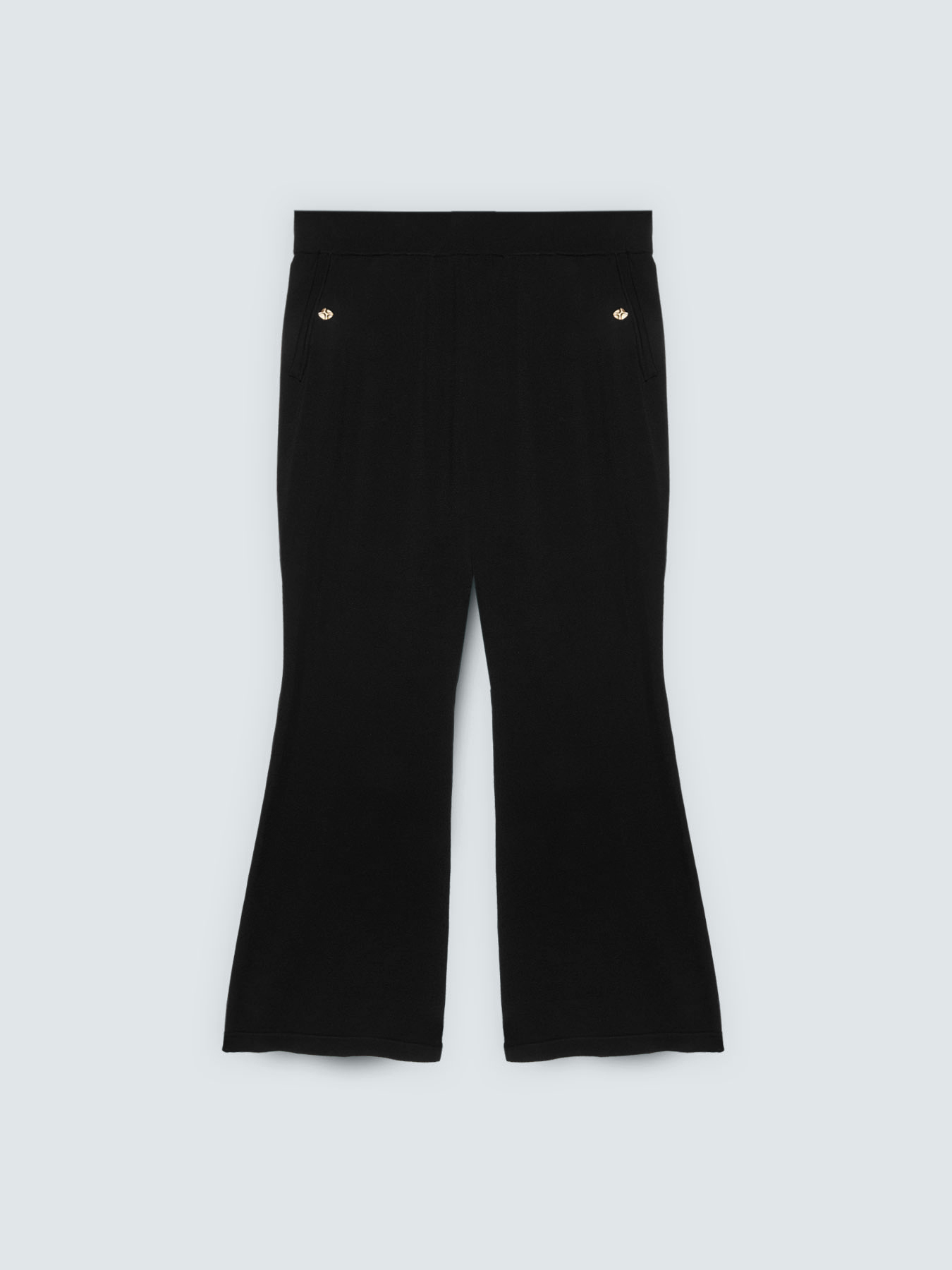 Pantaloni Flare in maglia image number 4