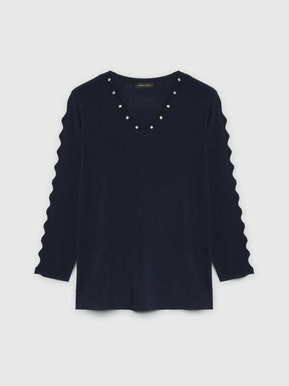 Maglia con dettagli cut out sulle maniche