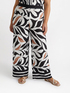 Foliage print trousers image number 2