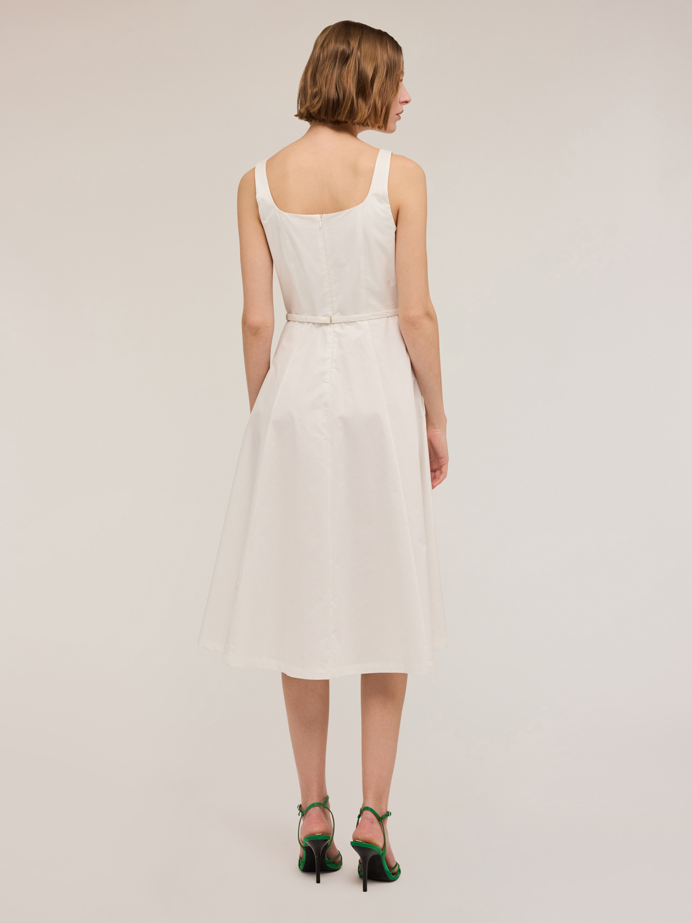 Midi poplin dress image number 1