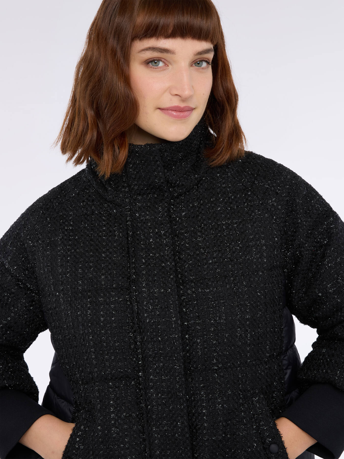 Two-material design down jacket image number 7