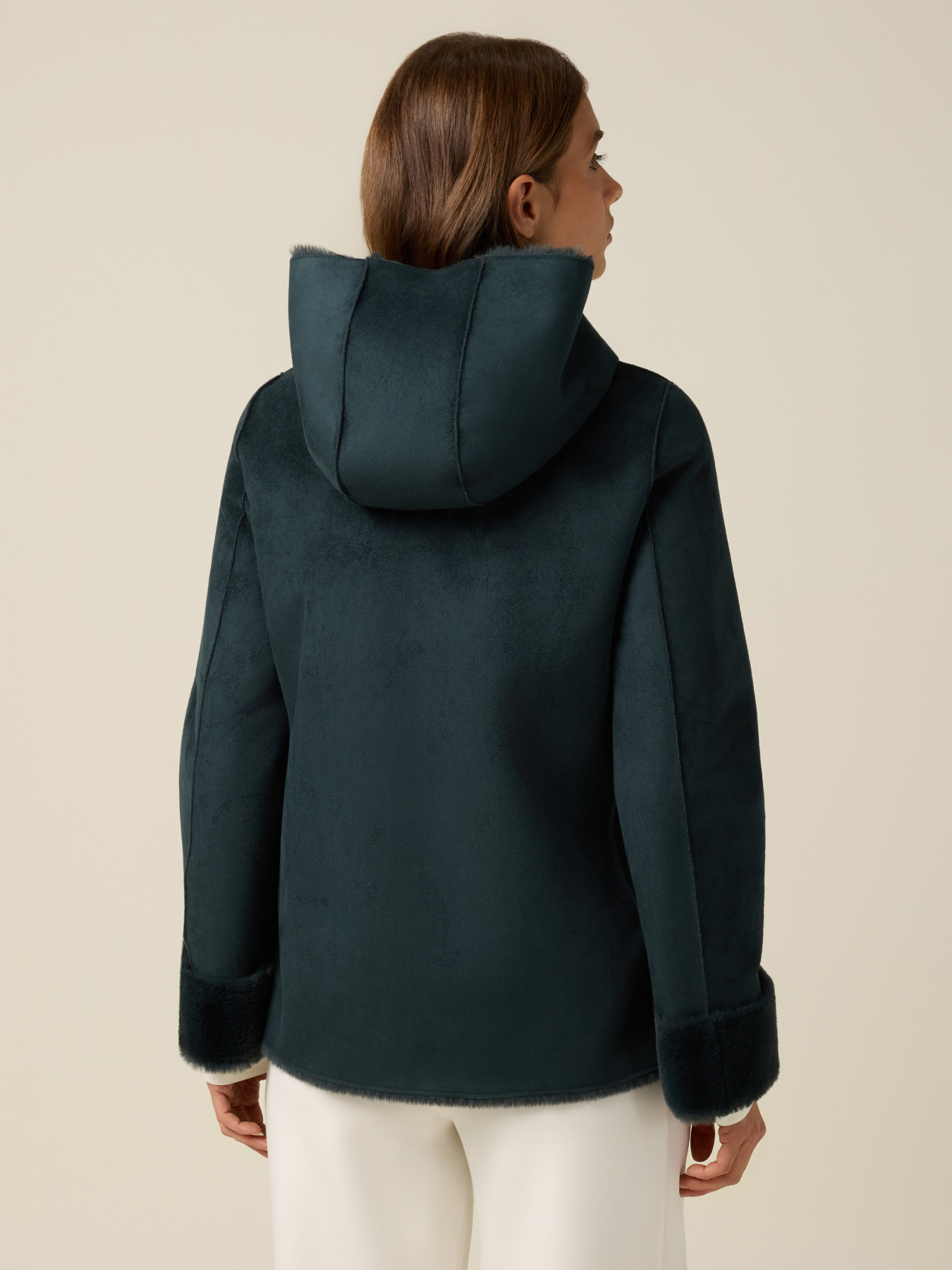 Parka in tessuto morbido con cappuccio image number 1