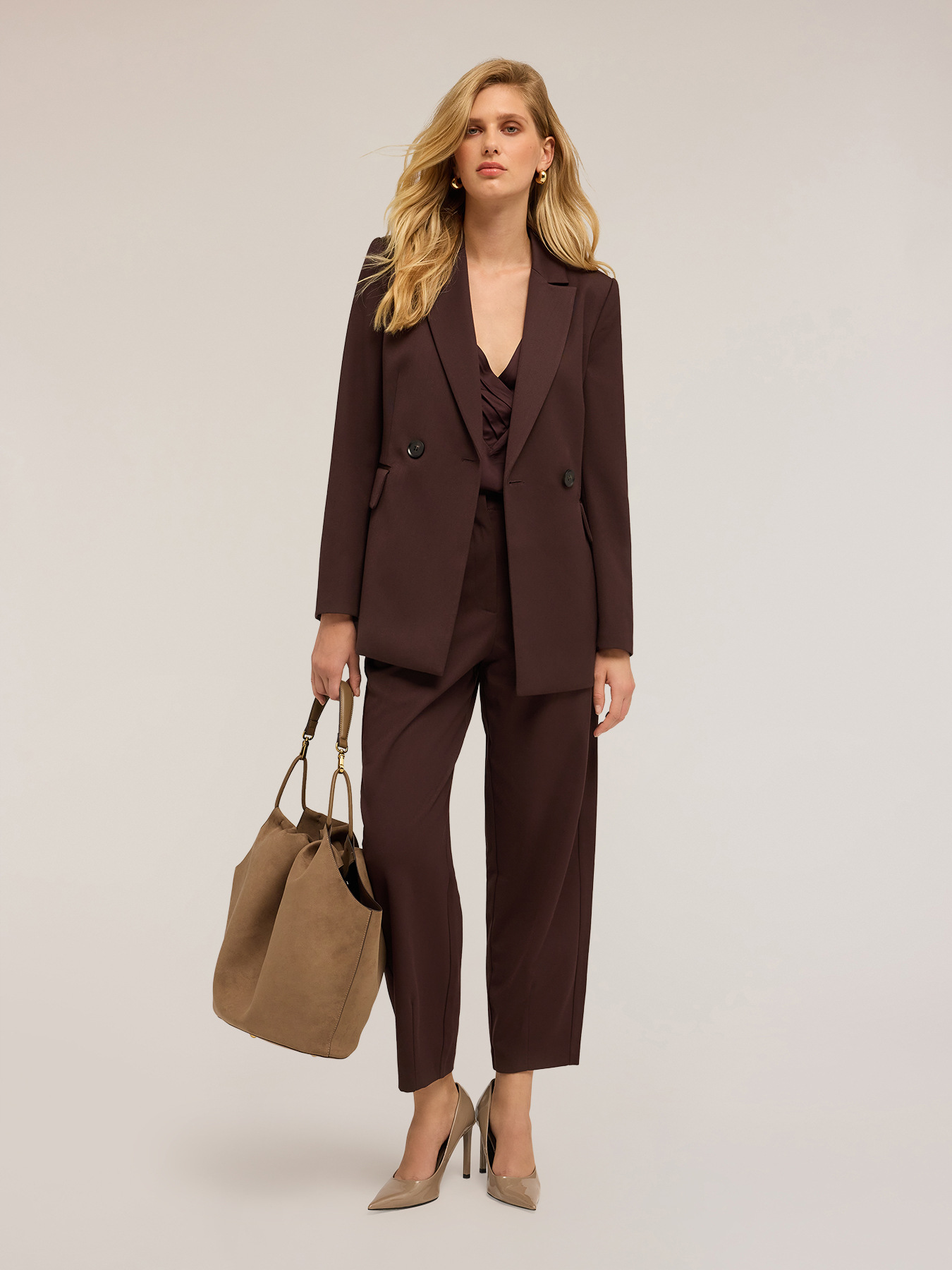 Veste croisée avec ceinture image number 0