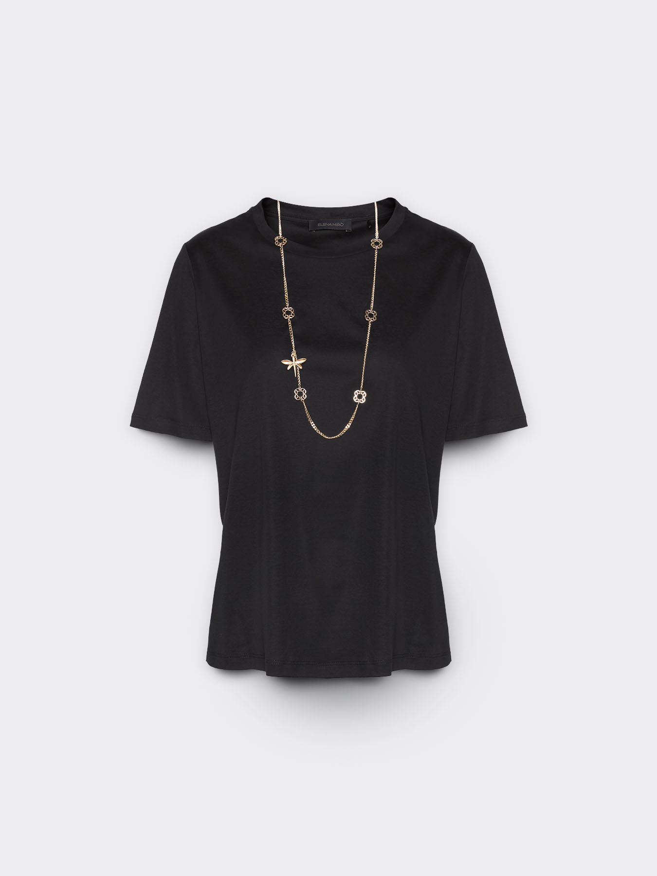 T-shirt con collana image number 4