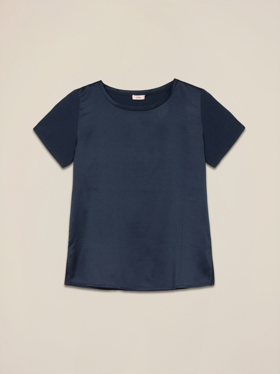 Tricou din două materiale