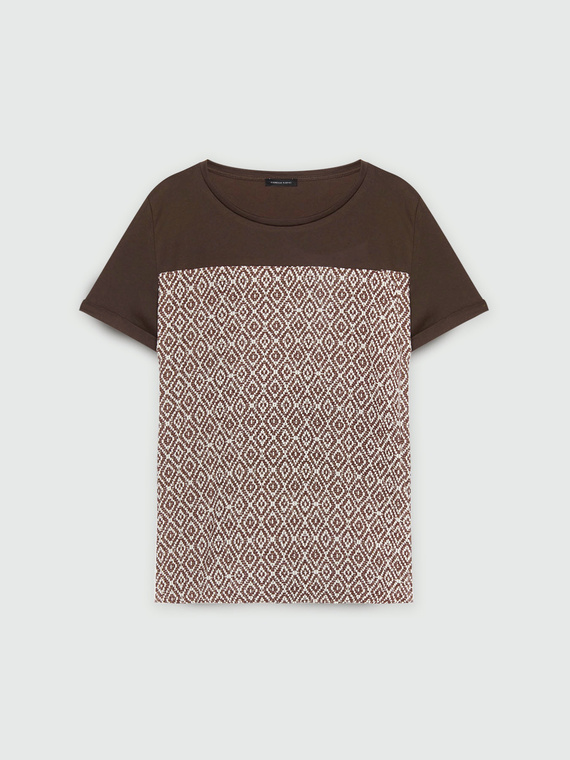 T-shirt with ethnic print