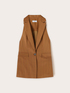 Gilet monopetto gessato misto modal image number 4