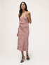 Jacquard satin midiskirt image number 3