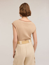 Camiseta con bordes de georgette image number 1