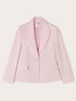 Crepe fabric single-breasted suit jacket image number 4