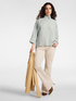 Blusa boxy de rayas image number 2