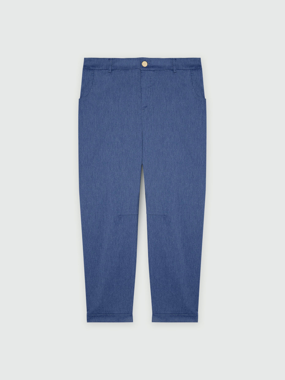 Gerade Hose mit amerikanischen Taschen