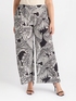 Pantalon large imprimé image number 2