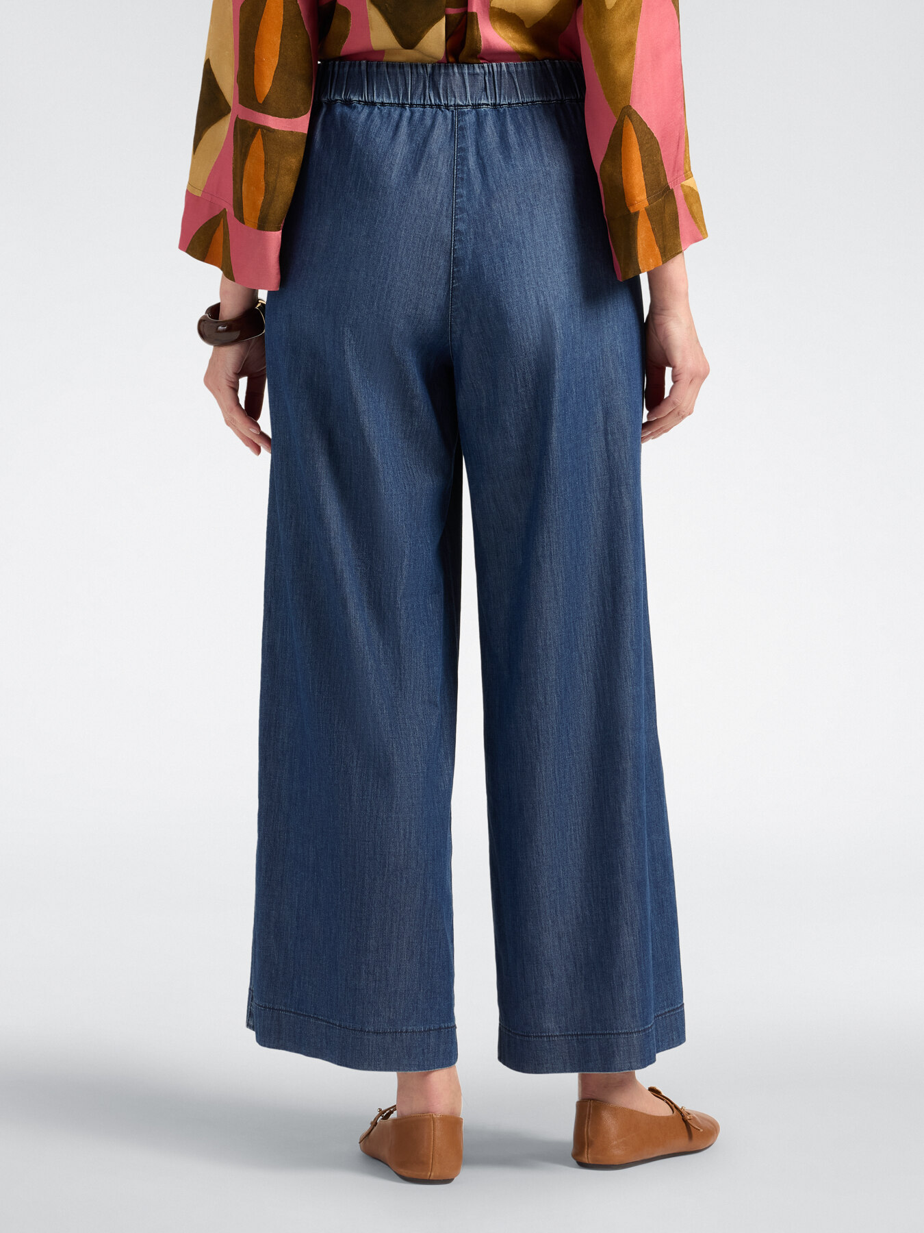 Jeans palazzo in Chambray washed image number 1