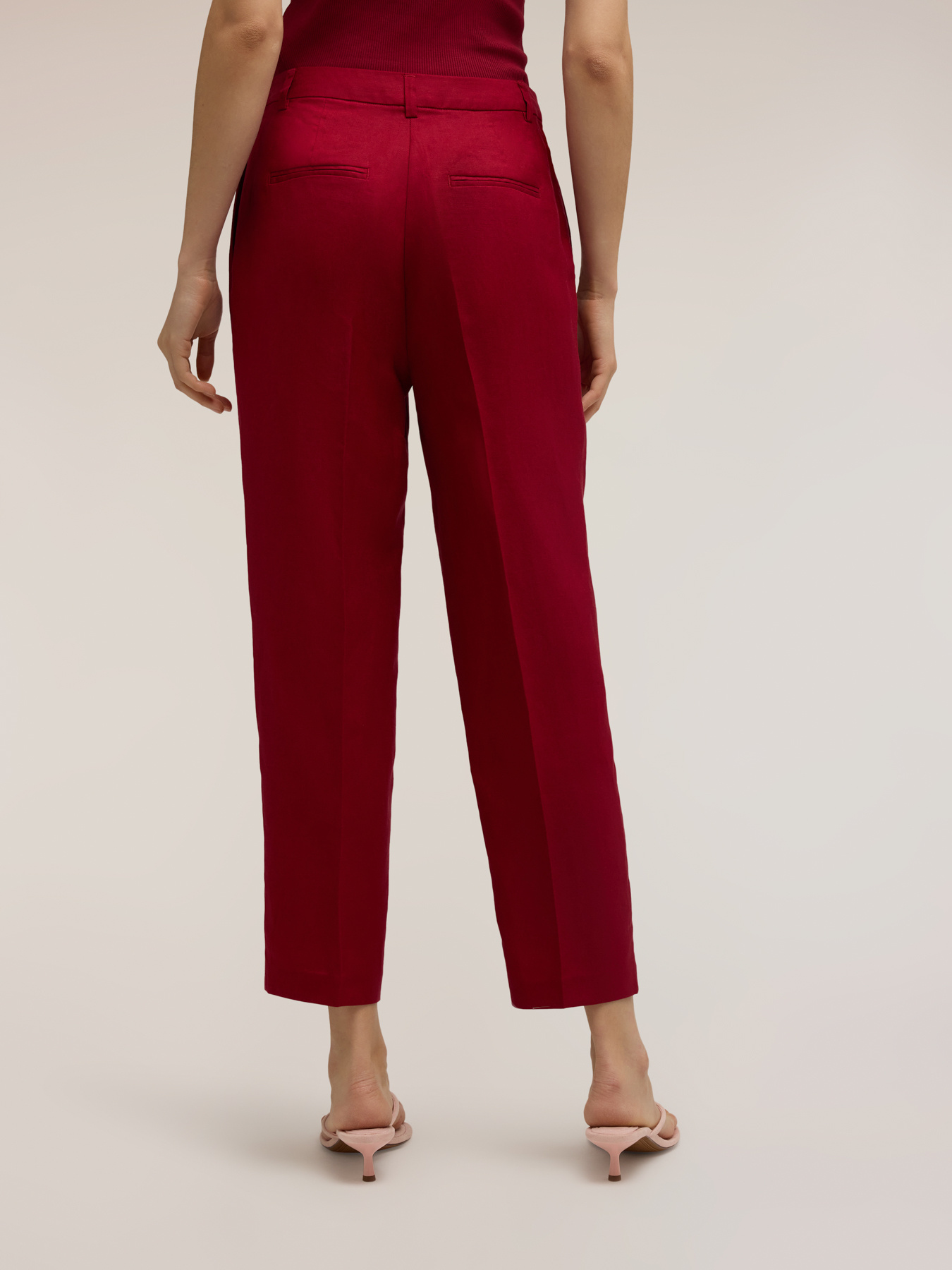 Pantaloni regular din amestec de in image number 1