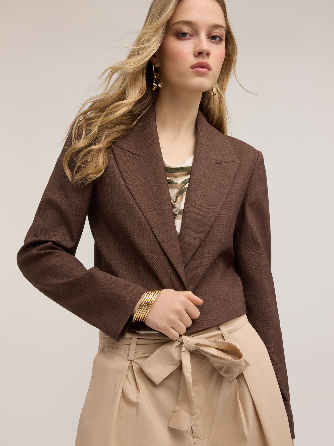 Veste spencer &agrave; motif carreaux image number 3