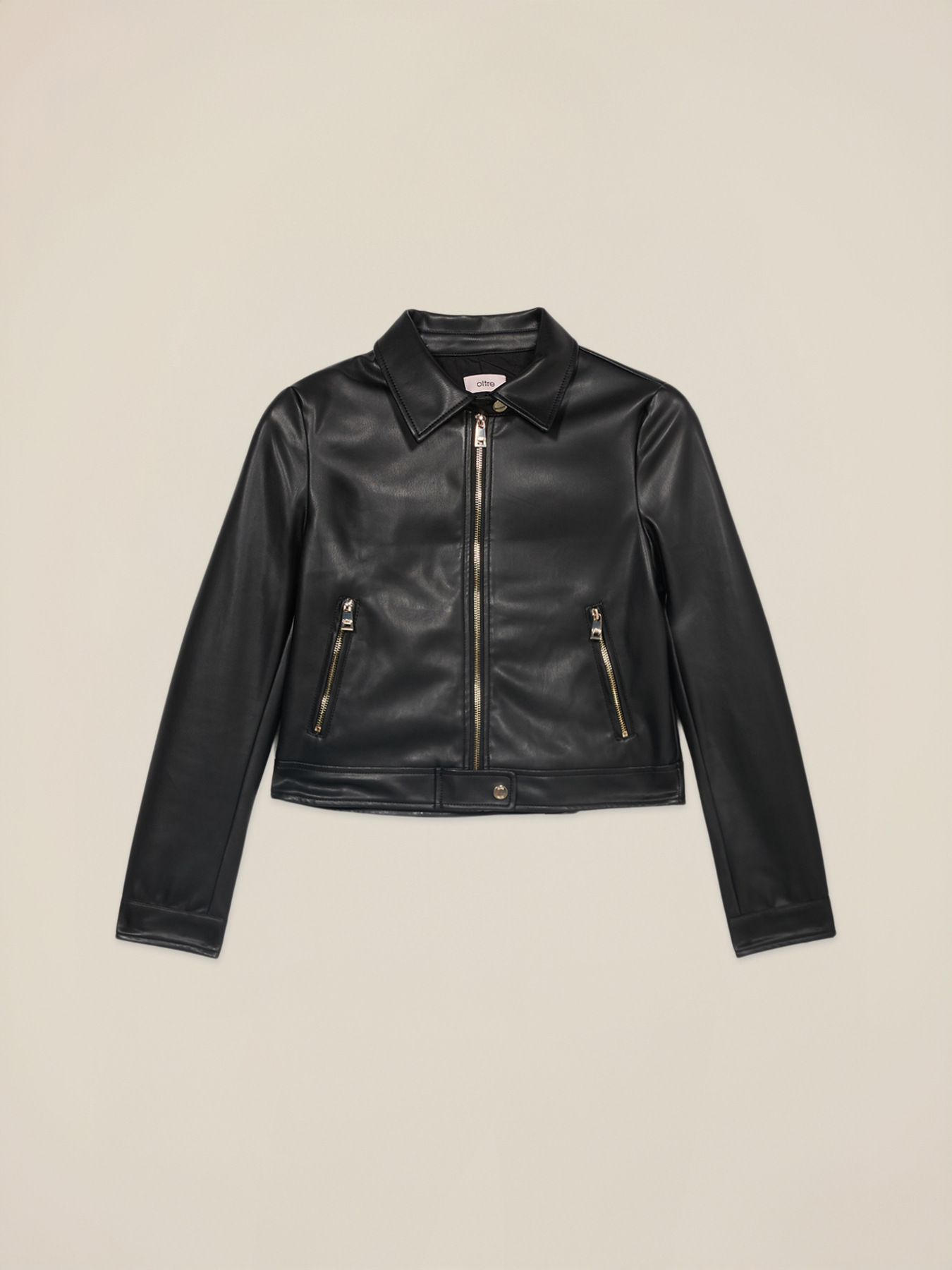 Chiodo corto con zip e bottoni image number 4