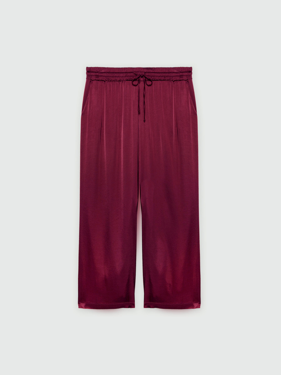 Satin palazzo trousers