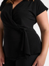 T-shirt in jersey con incrocio image number 3