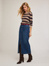 Striped knit sweater with tiny sequins image number 3