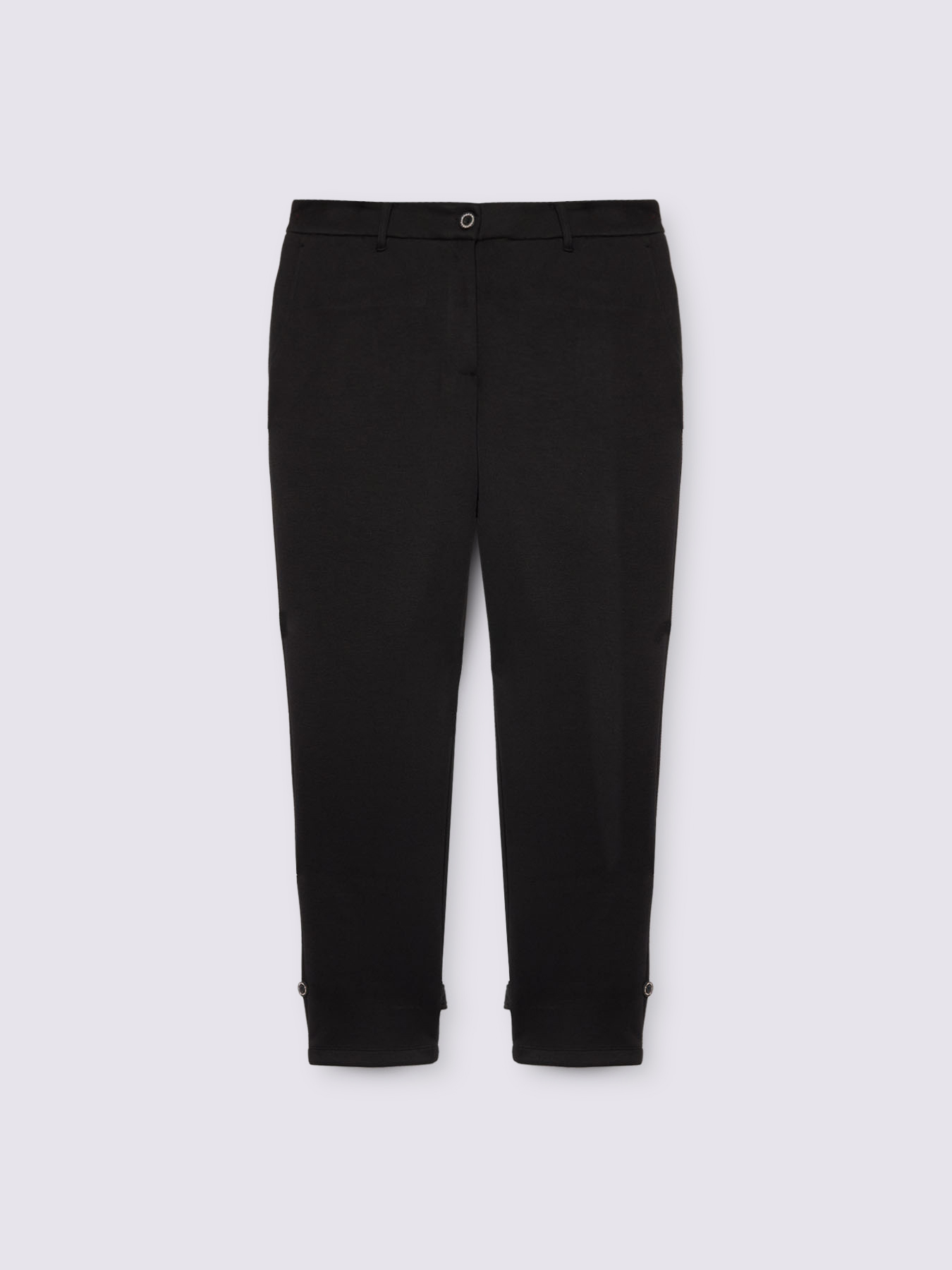 Pantaloni cropped in tessuto scuba image number 4